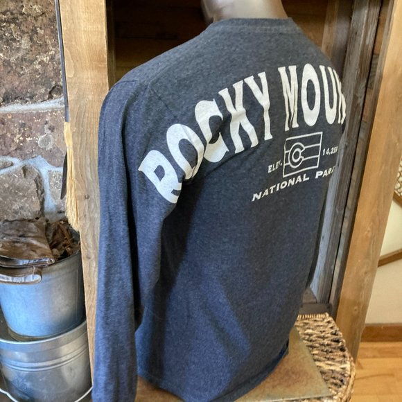 Rocky Mountain National Park RMNP Colorado long sleeve mens small S shirt CO - Picture 7 of 9